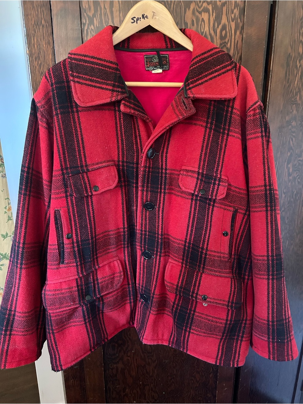 Vintage Johnson Woolen Mills Hunting Mackinaw Jacket